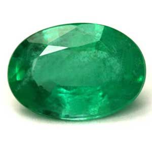 Szmaragd 1,65 ct, zielony, szlif owalny