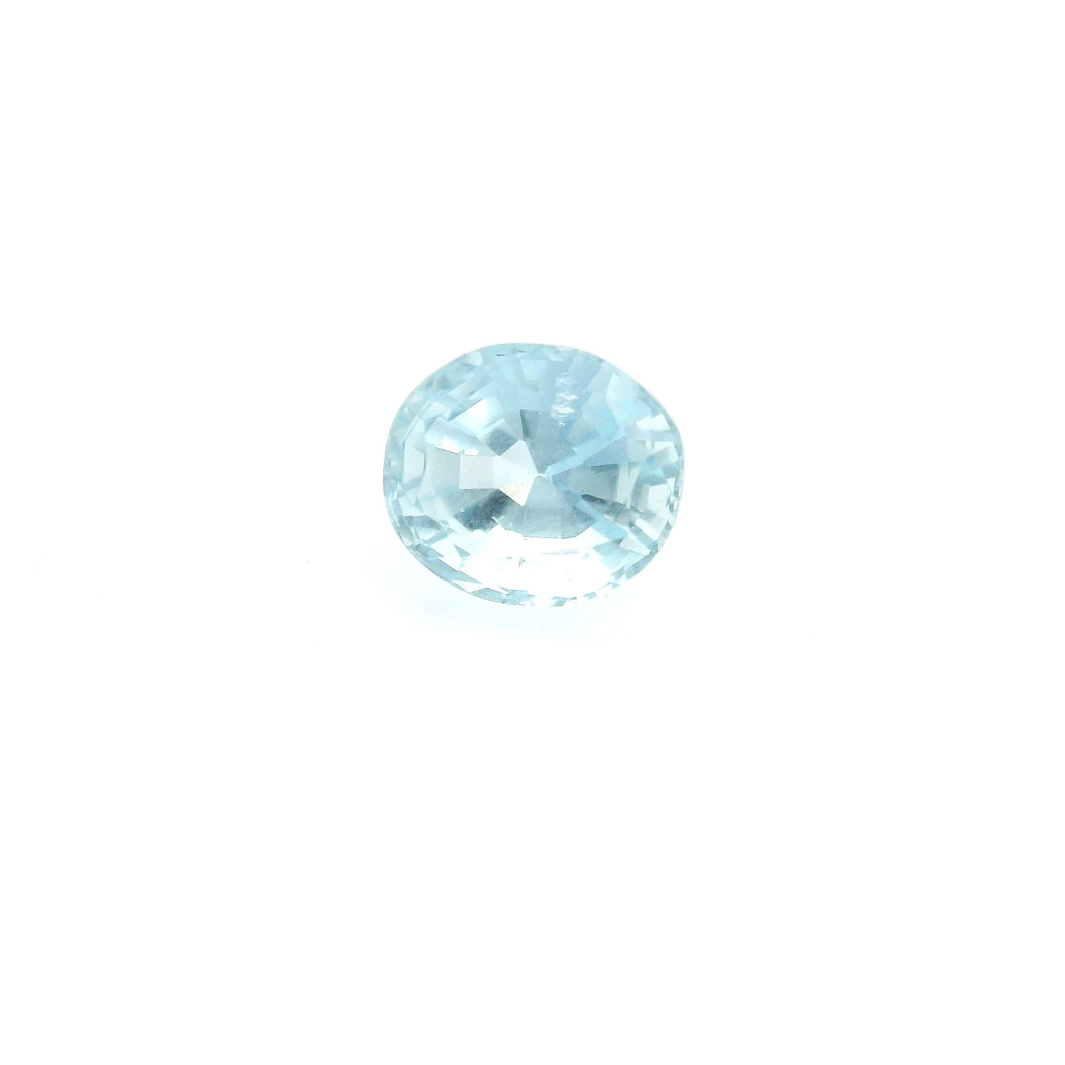 Akwamaryn 1,36 ct, niebieski, szlif owalny