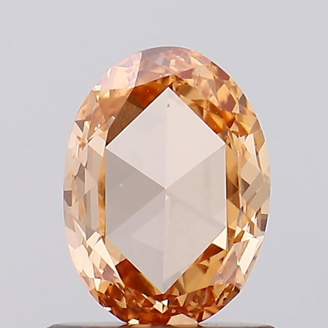0.6 CT Fancy Vivid Orange OVAL