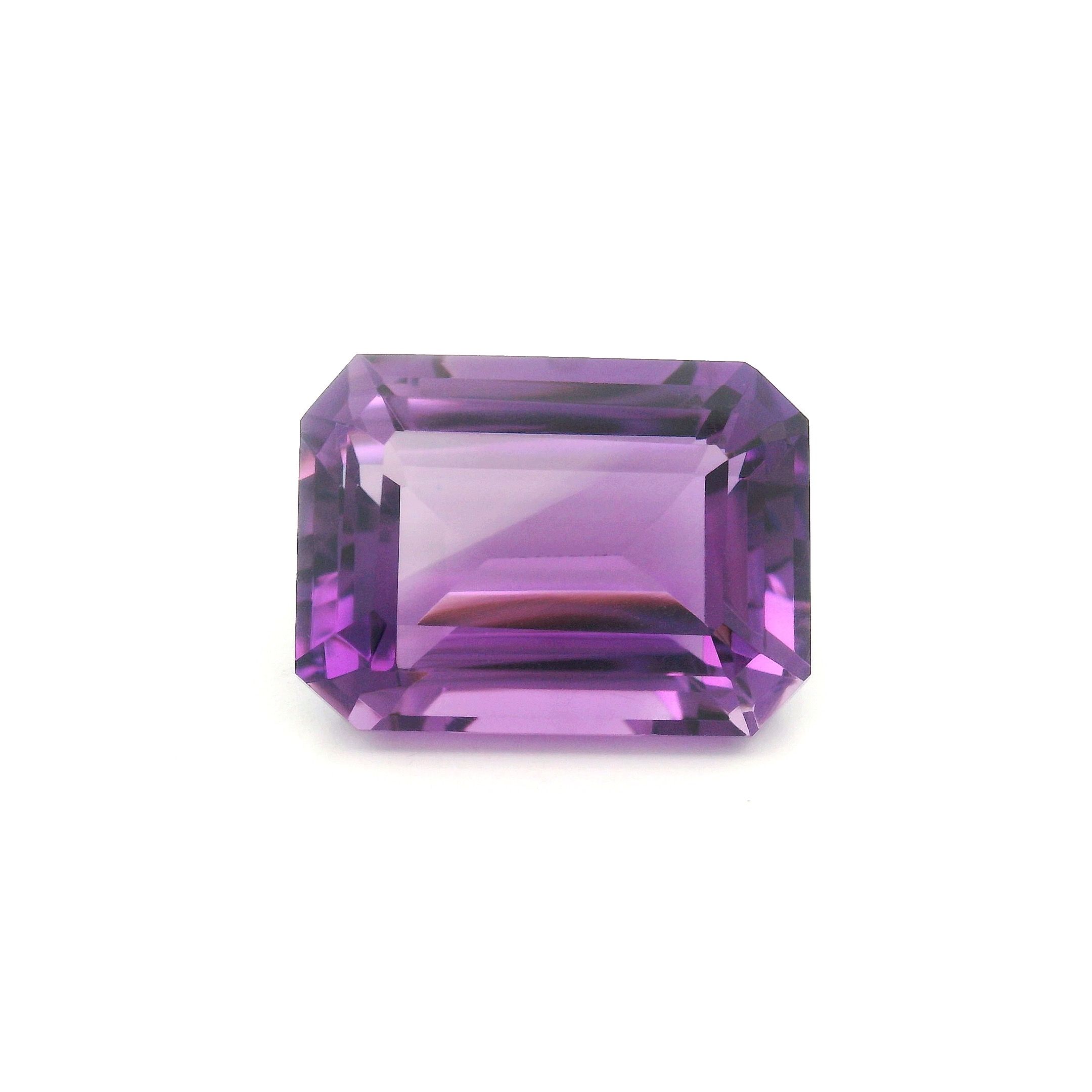 Ametyst 17,23 ct, purpurowy, szlif ośmiokątny