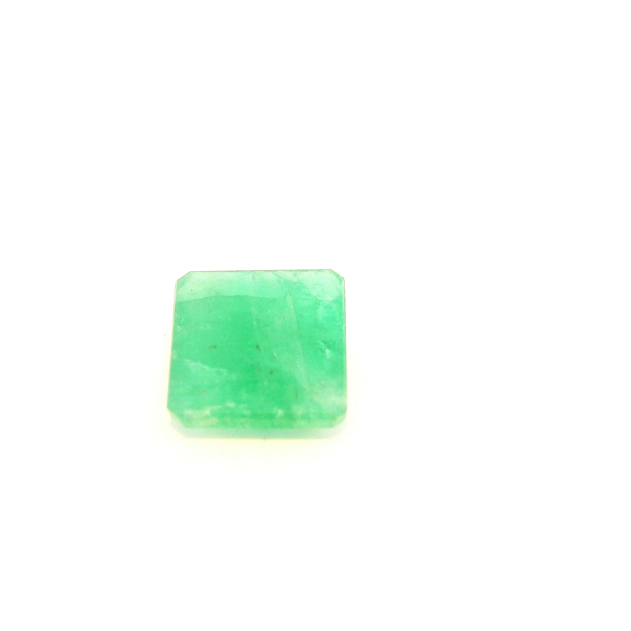 Szmaragd 1,52 ct, zielony, szlif ośmiokątny