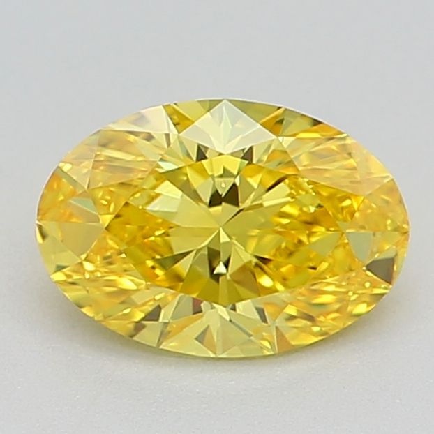 0.55 CT Fancy Vivid Yellow OVAL