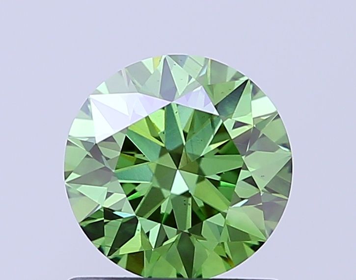 1.07 CT Fancy Vivid Green ROUND