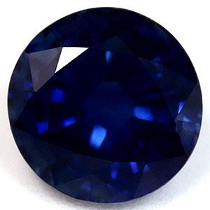 Szafir 1,17 ct, niebieski, szlif okrągły
