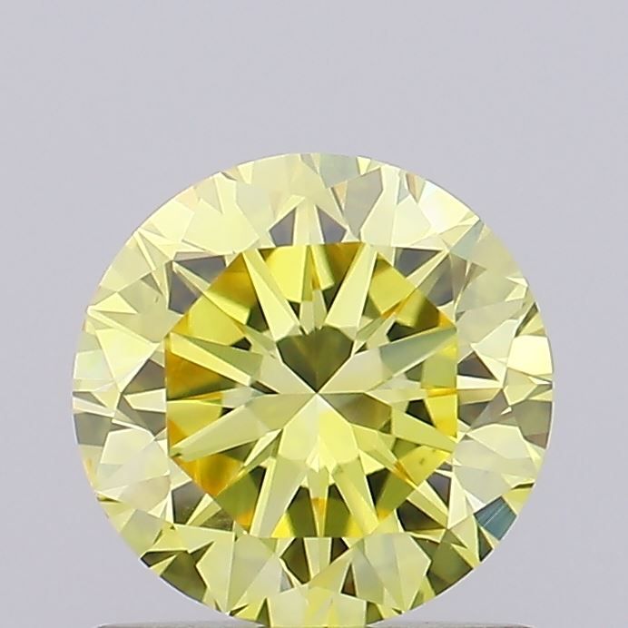 0.79 CT Fancy Vivid Yellow ROUND