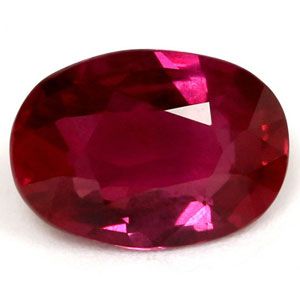 Rubin 1,15 ct, czerwony, szlif owalny