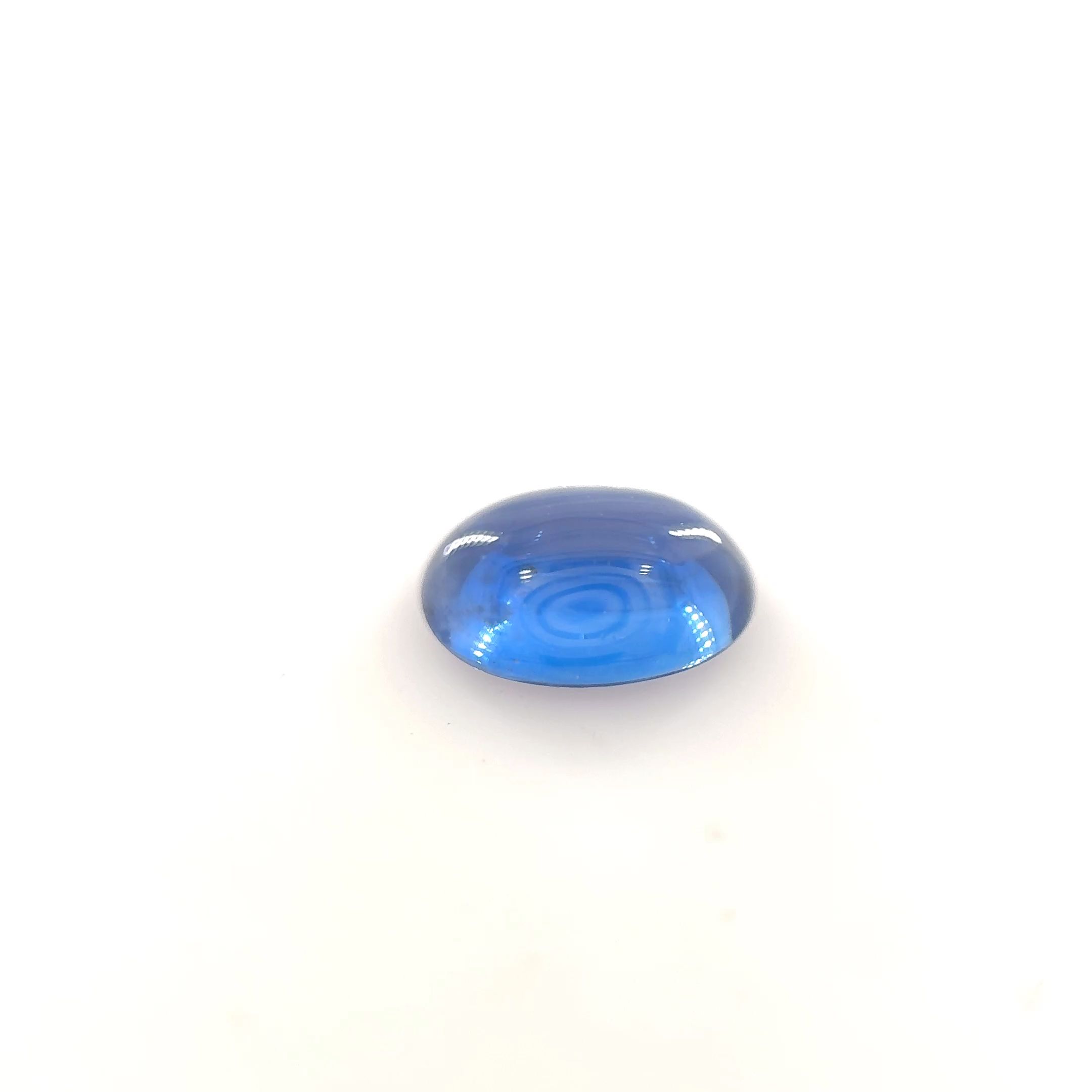 SAPPHIRE CABOCHON 1.2ct BLUE Vivid light SI SRILANKA HEATED
