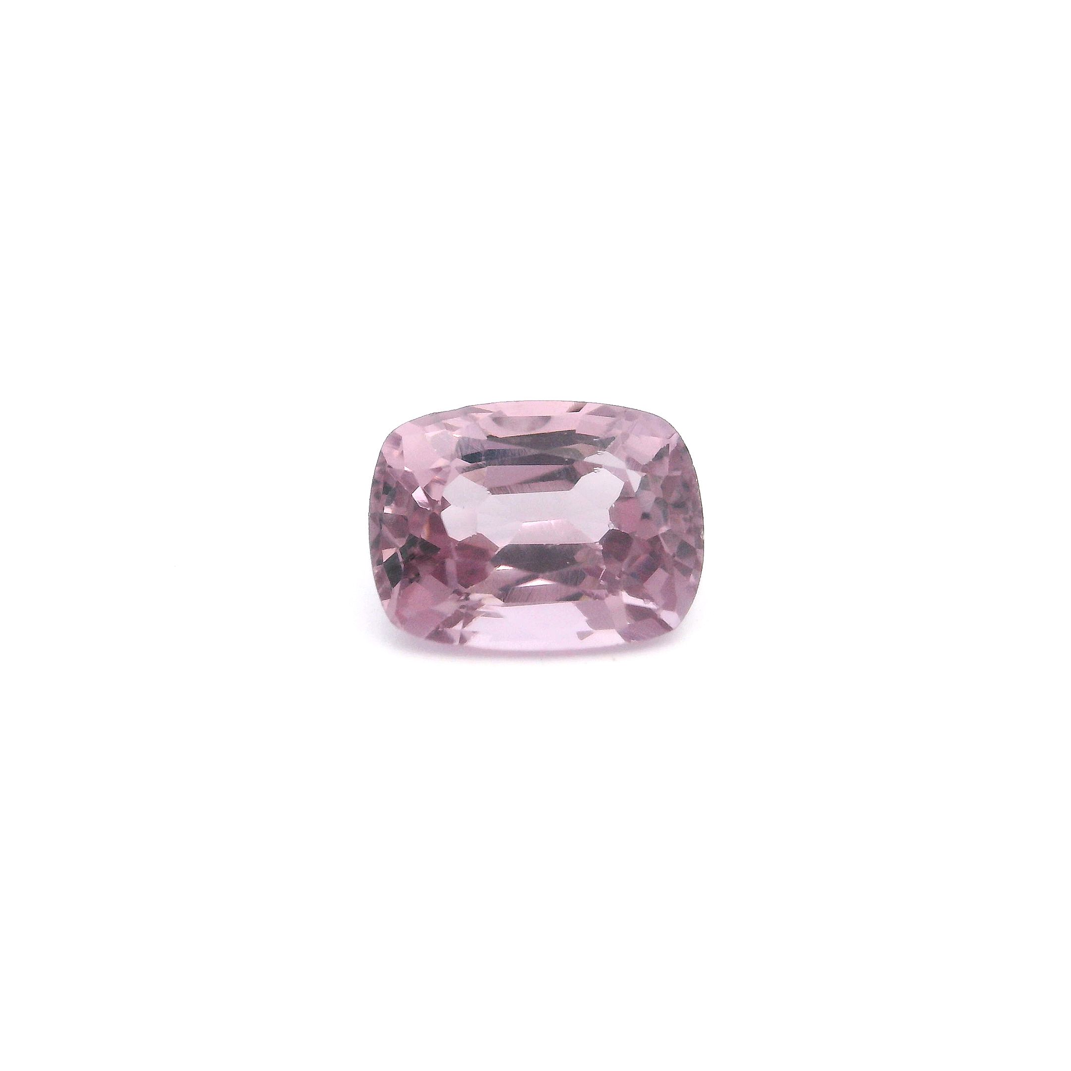 Spinel 1,21 ct, różowy, szlif cushion