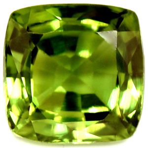 Szafir 1,19 ct, zielony, szlif cushion