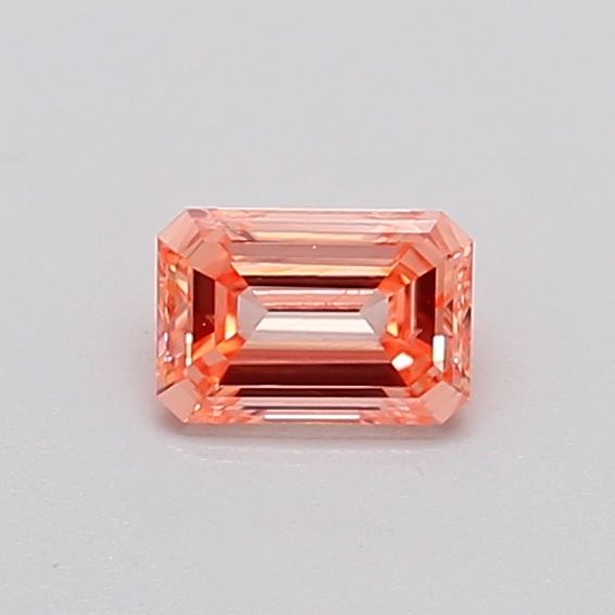 0.3 CT Fancy Intense Orangey Pink EMERALD