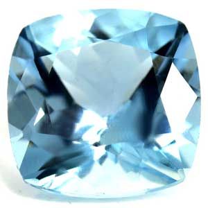 Akwamaryn 2,23 ct, niebieski, szlif cushion