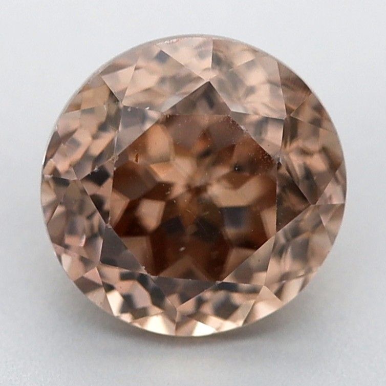 Cyrkon 1,50 ct, brązowy, szlif okrągły