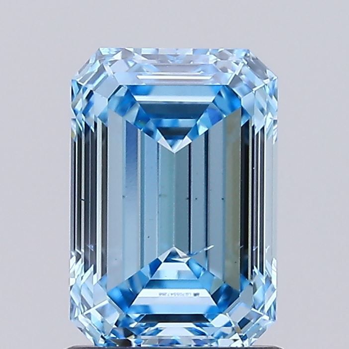 1.42 CT Fancy Intense Blue EMERALD