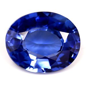 Szafir 1,28 ct, niebieski, szlif owalny
