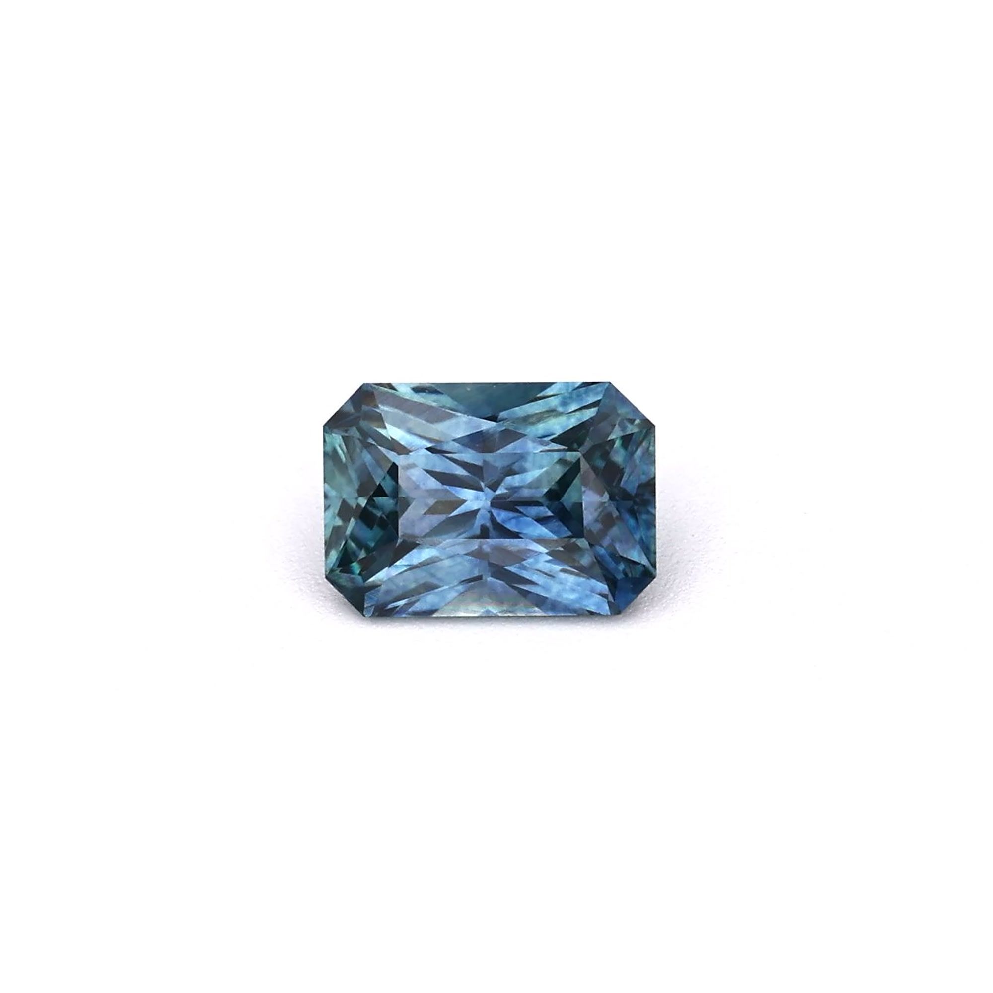 SAPPHIRE FACETED 0.93ct GREEN Blue Green EC UNITEDSTATES HEATED