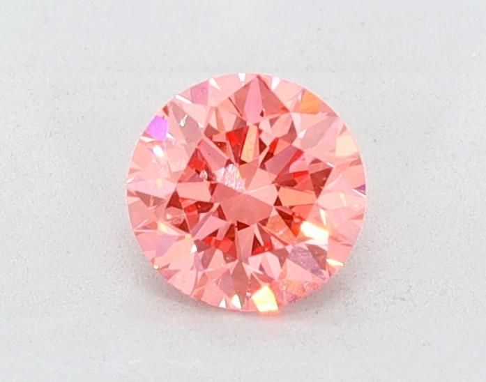 ROUND 0.53ct Pink VS2 VG VG EX MED