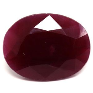 RUBY FACETED 10.85ct RED Deep Red SI REST_OF_AFRICA NONE