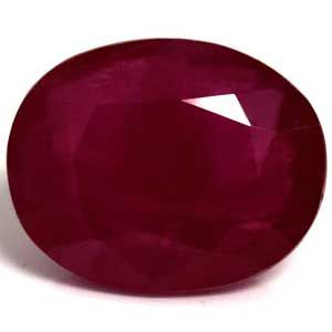 RUBY FACETED 6.29ct RED Medium Red EC REST_OF_AFRICA NONE