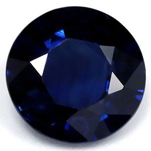 Szafir 1,61 ct, niebieski, szlif okrągły