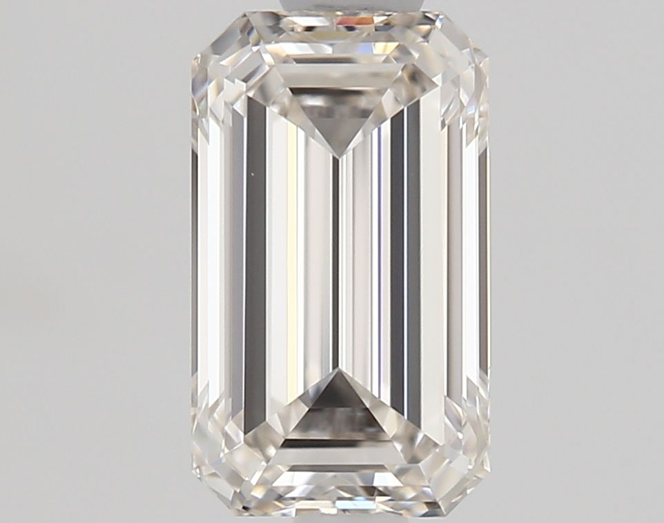 1.01-carat emerald diamond with J color, null cut, and VVS1 clarity.
