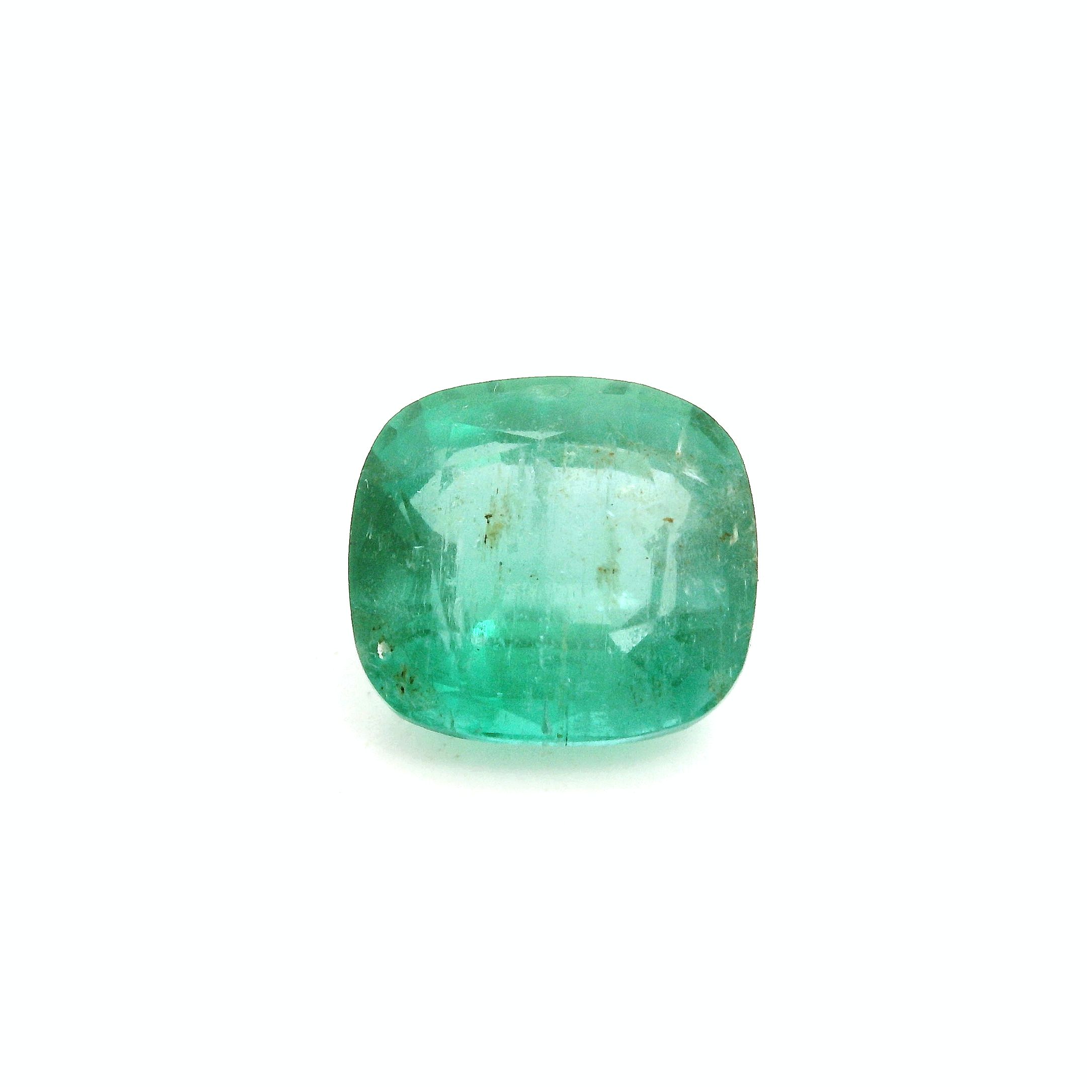 3.45 ct Cushion Emerald