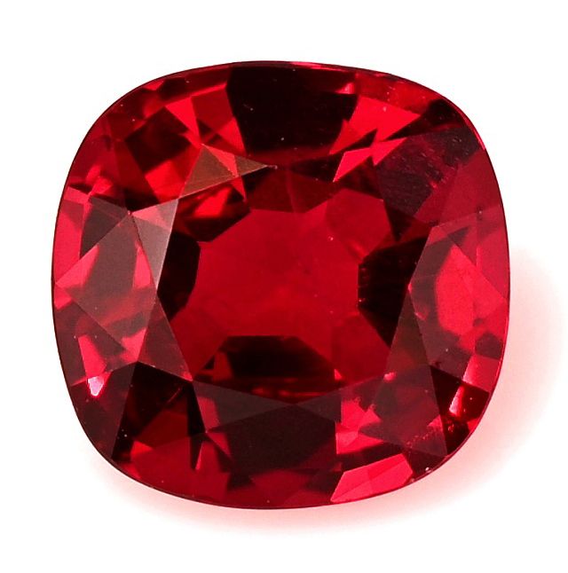 Rubin 1,12 ct, czerwony, szlif cushion