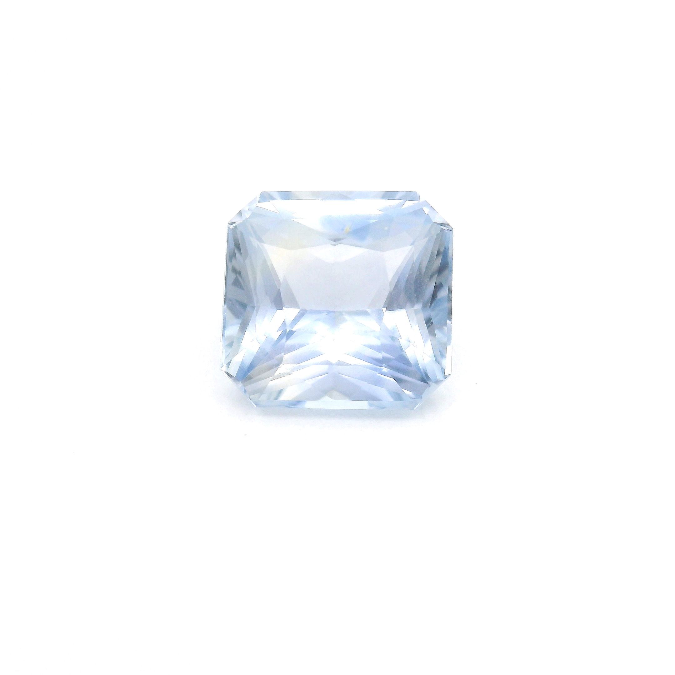 Szafir 3,04 ct, niebieski, szlif ośmiokątny