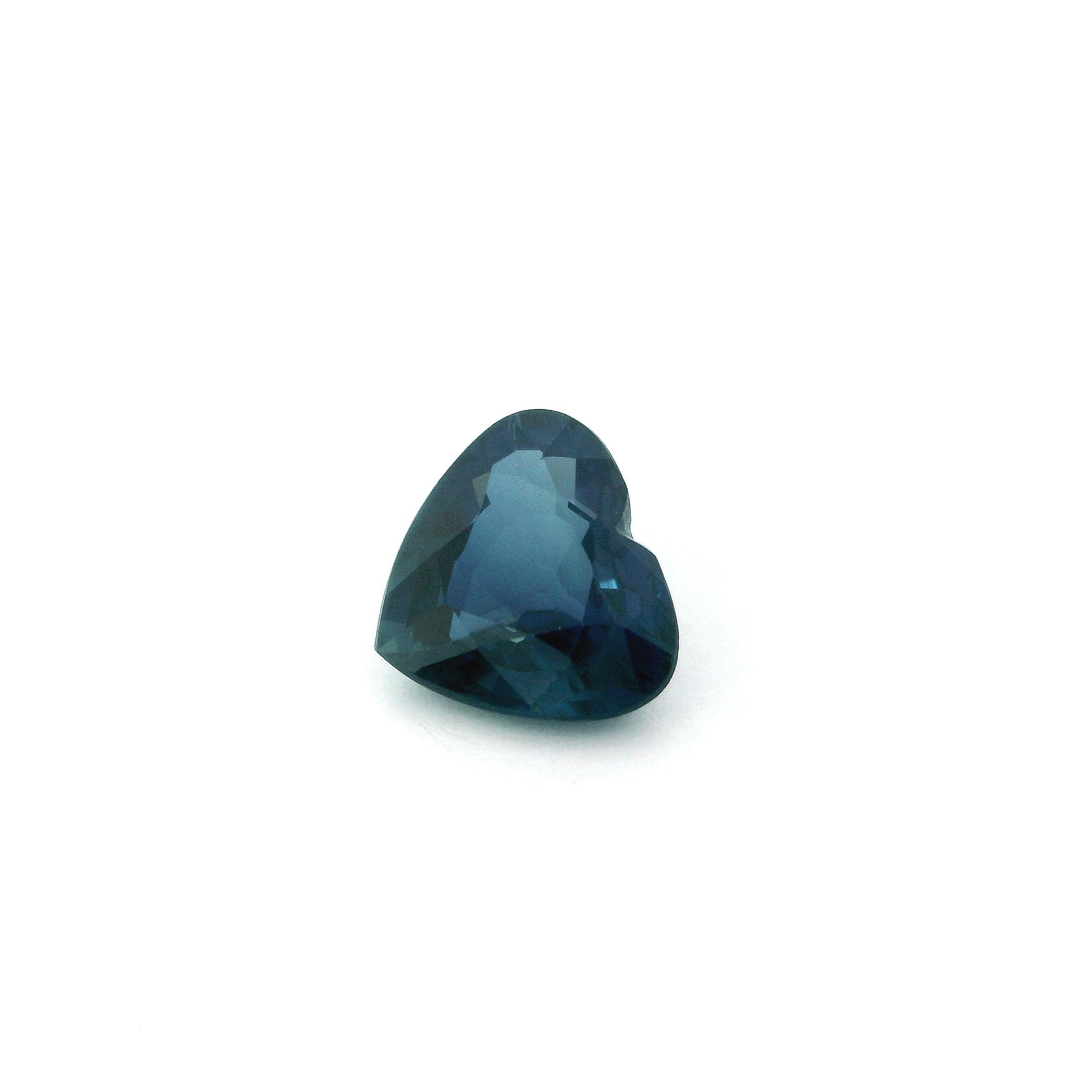 Szafir 1,75 ct, niebieski, szlif serce