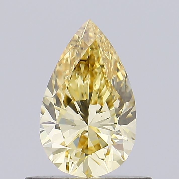 0.52 CT Fancy Vivid Brownish Yellow PEAR