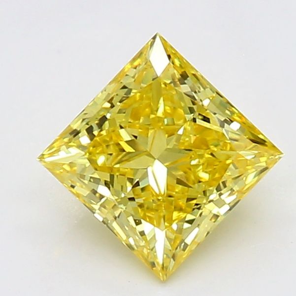 0.7 CT Fancy Vivid Yellow PRINCESS