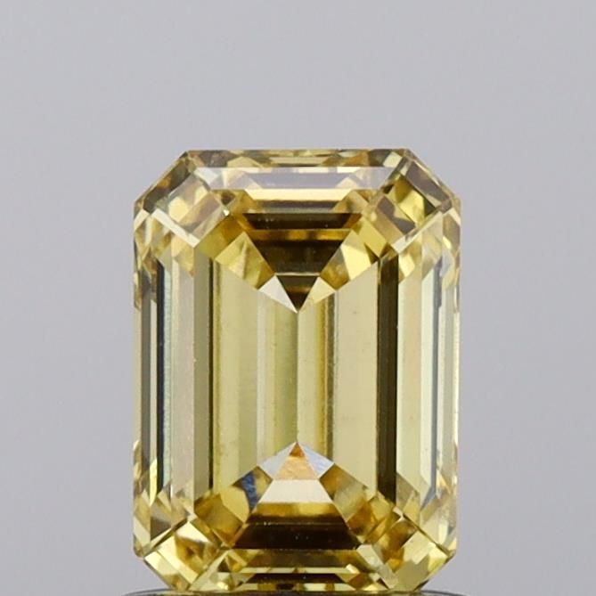 1.01 CT Fancy Vivid Yellow EMERALD