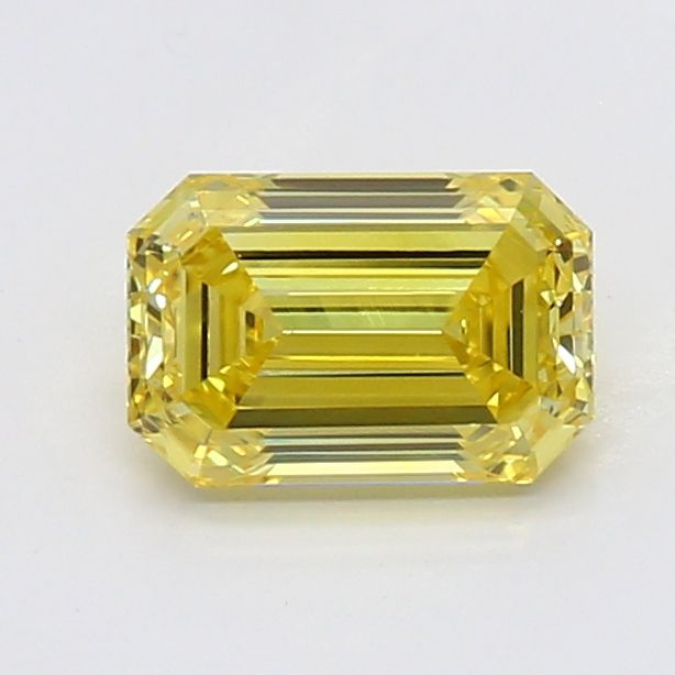 0.54 CT Fancy Vivid Yellow EMERALD