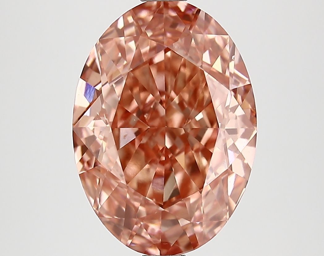 OVALE 4.22ct FANCY VIVIDO ROSA VS1  EX EX DEBOLE
