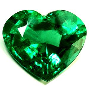 Szmaragd 1,50 ct, zielony, szlif serce