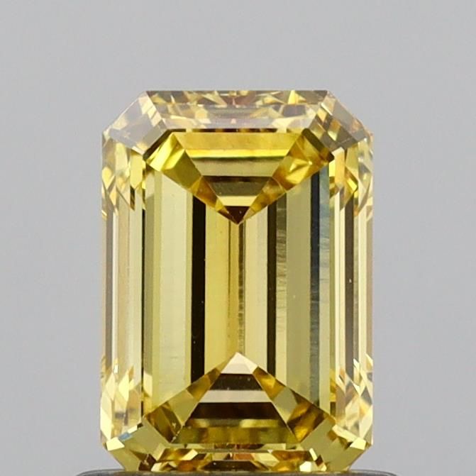 1.0 CT Fancy Vivid Yellow EMERALD