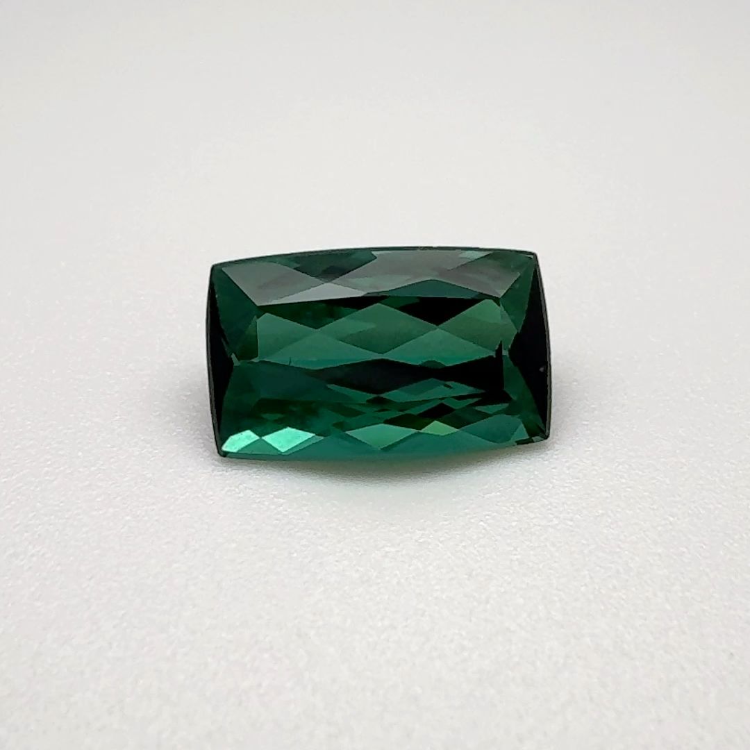 TOURMALINE FACETED 2.78ct GREEN Vivid Blueish Green EC BRAZIL NONE