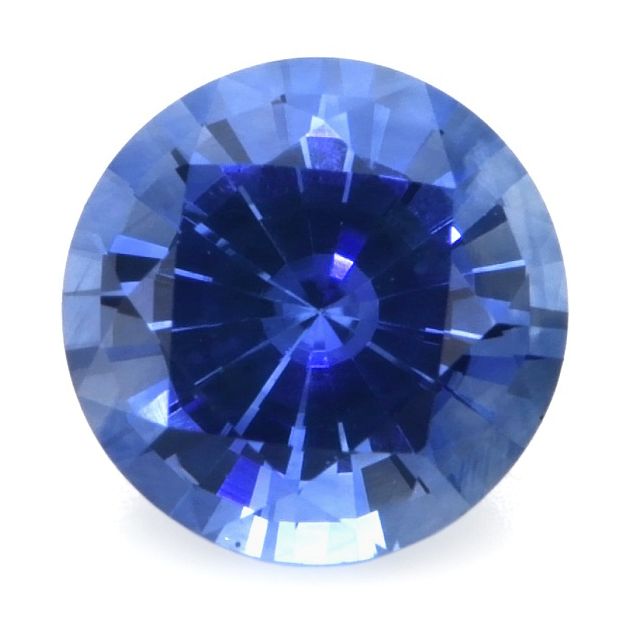 Szafir 1,27 ct, niebieski, szlif okrągły