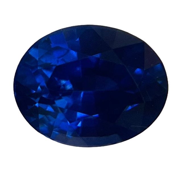 SAPPHIRE FACETED 2.07ct BLUE Blue EC SRILANKA HEATED