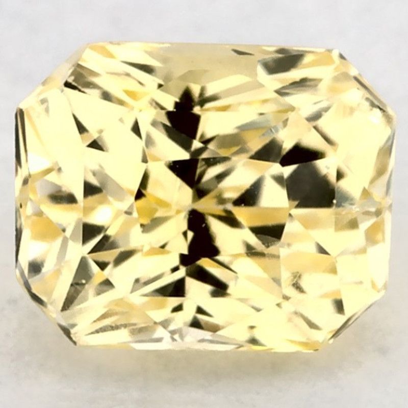 Szafir 1,07 ct, żółty, szlif radiant