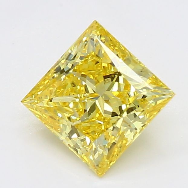 0.76 CT Fancy Vivid Yellow PRINCESS