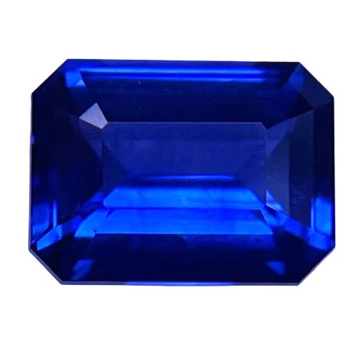 Szafir 1,99 ct, niebieski, szlif szmaragdowy