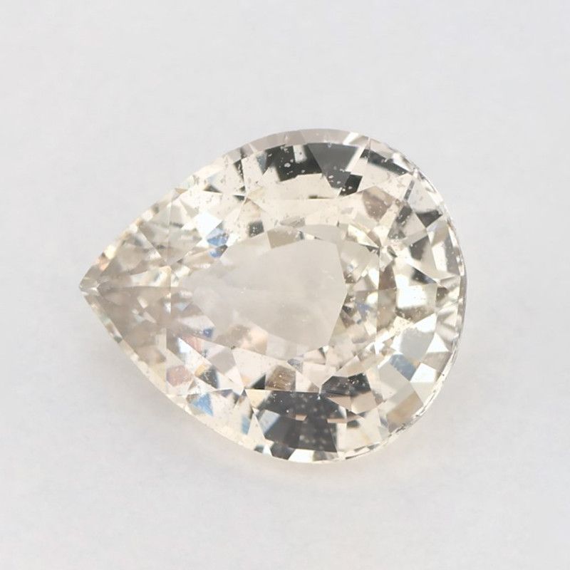 Szafir 2,68 ct, żółty, szlif gruszka