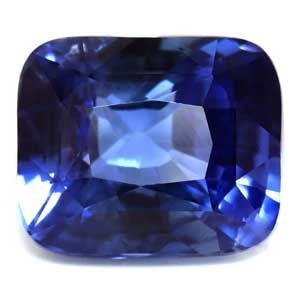 Szafir 1,09 ct, niebieski, szlif cushion