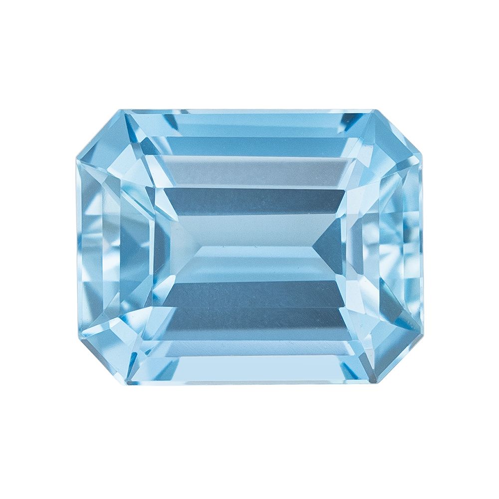 AQUAMARINE FACETED 2.05ct BLUE EC BRAZIL HEATED