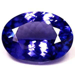 Tanzanit 4,42 ct, niebieski, szlif owalny