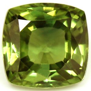 Szafir 1,07 ct, zielony, szlif cushion