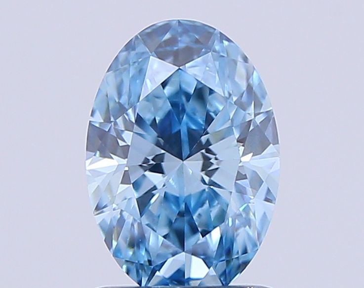 1.12 CT Fancy Vivid Blue OVAL