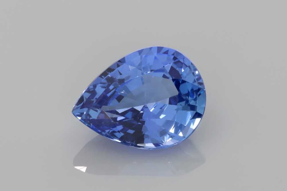 Szafir 1,99 ct, niebieski, szlif gruszka