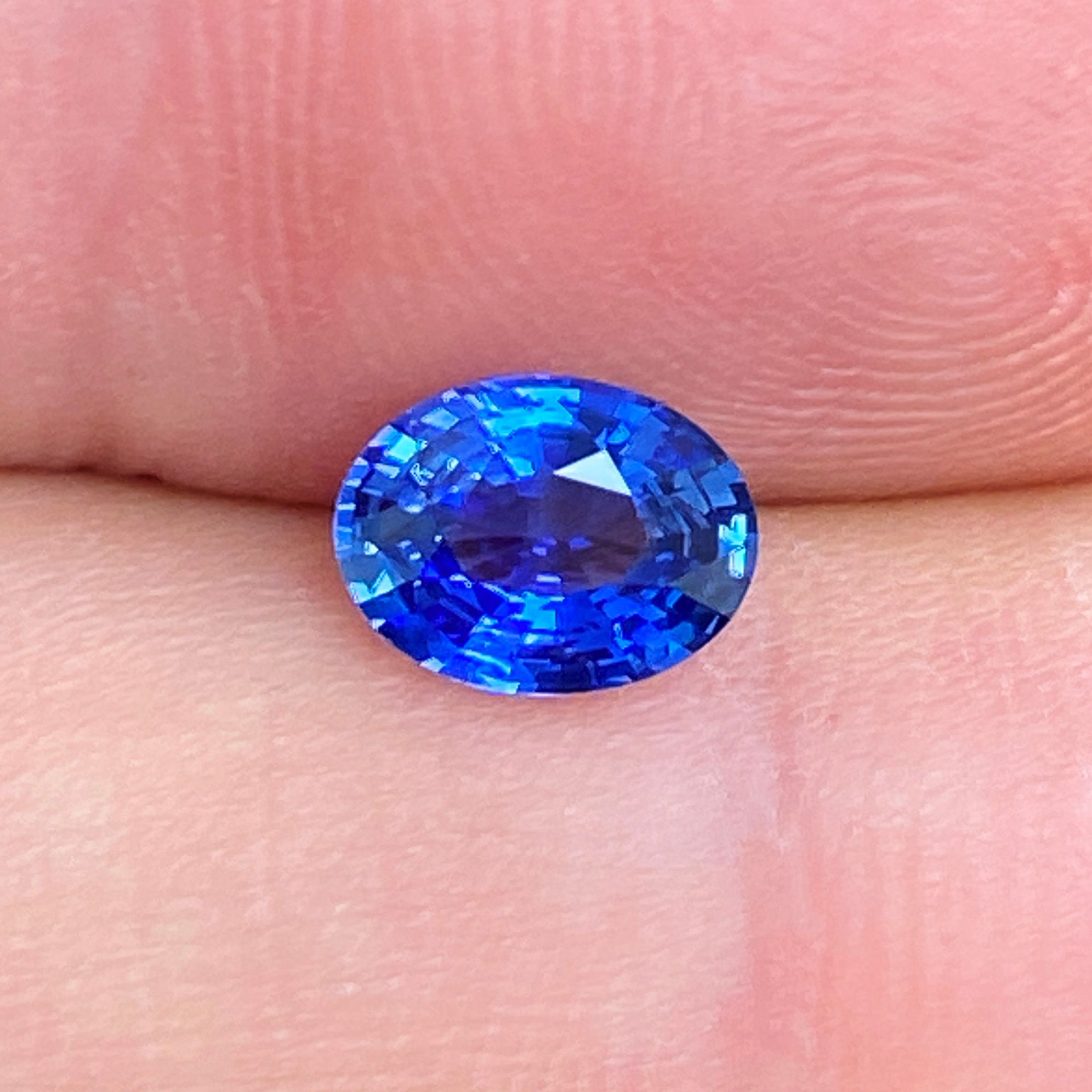 SAPPHIRE FACETED 1.34ct BLUE Blue EC SRILANKA HEATED