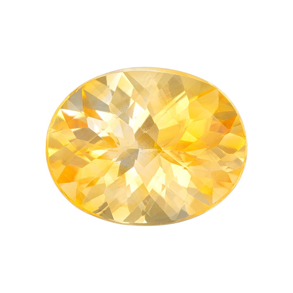 1.80 Carat Yellow Oval Sapphire